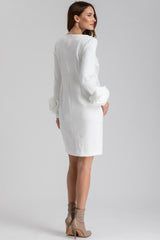 AMALFI | White Long-Sleeve Ceremony Maternity Dress