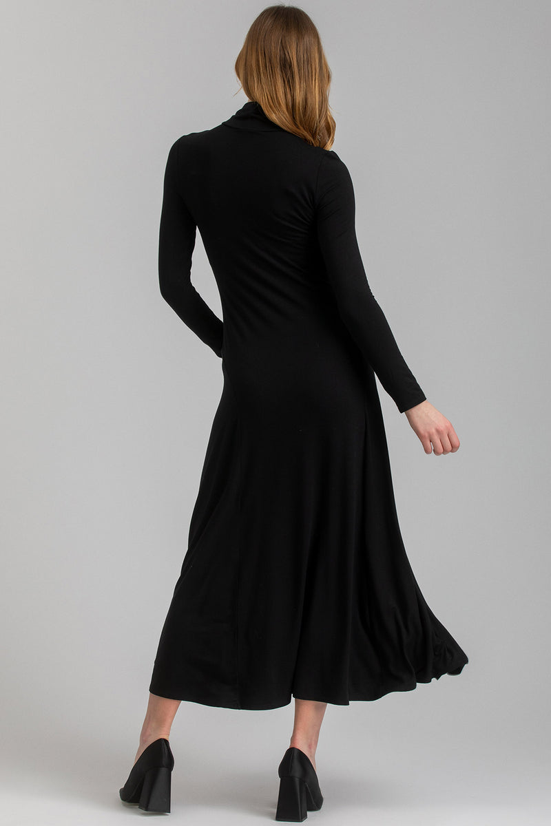 SELENE | Black Maternity Dress in Bamboo Jersey