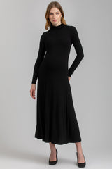 SELENE | Black Maternity Dress in Bamboo Jersey