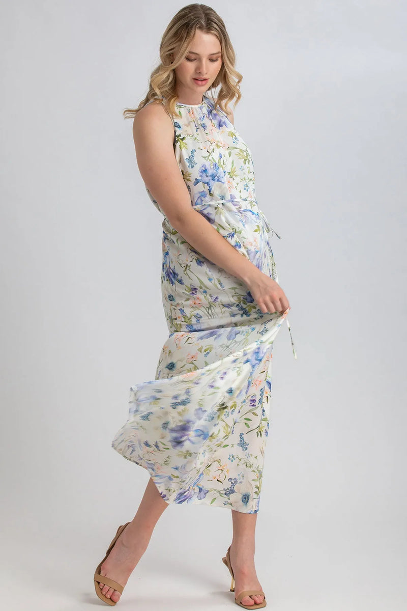 FRANCESCA QA44 | Printed Maternity Maxi Dress