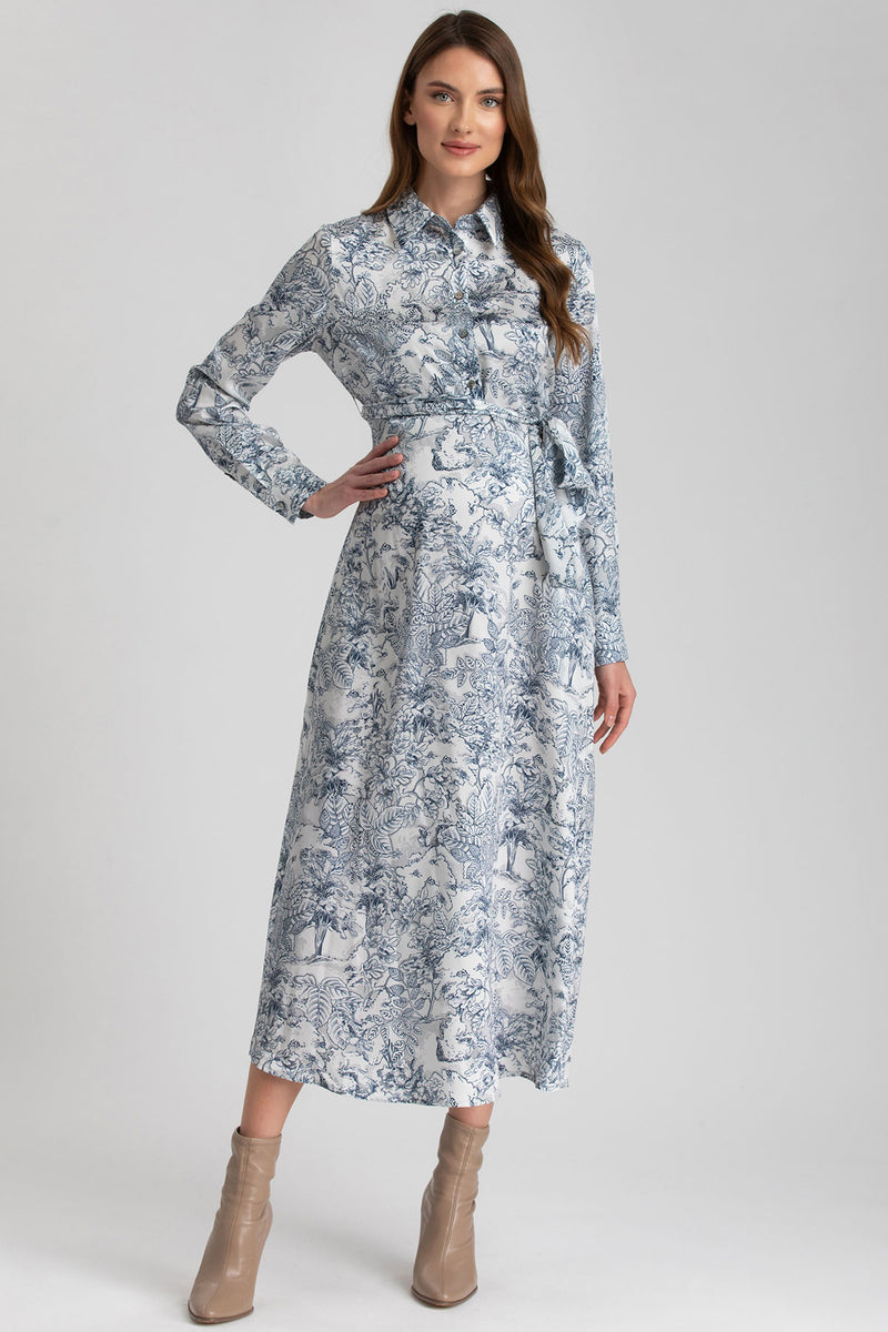 ANNE | Printed Maternity Shirt Dress