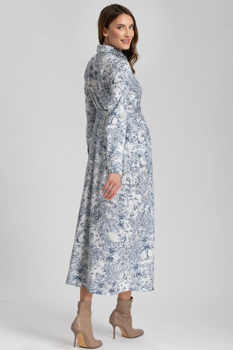 ANNE | Printed Maternity Shirt Dress