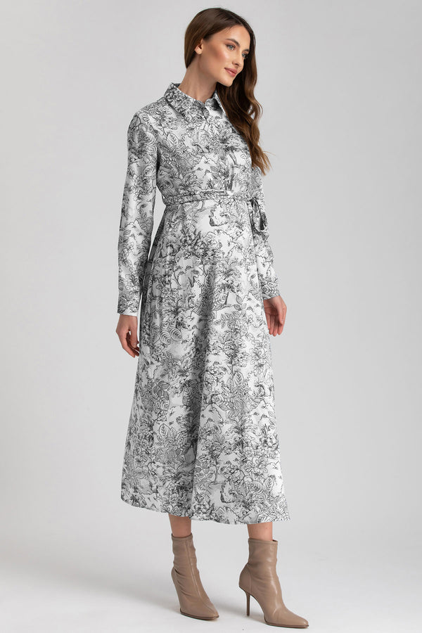 ANNE | Printed Maternity Shirt Dress