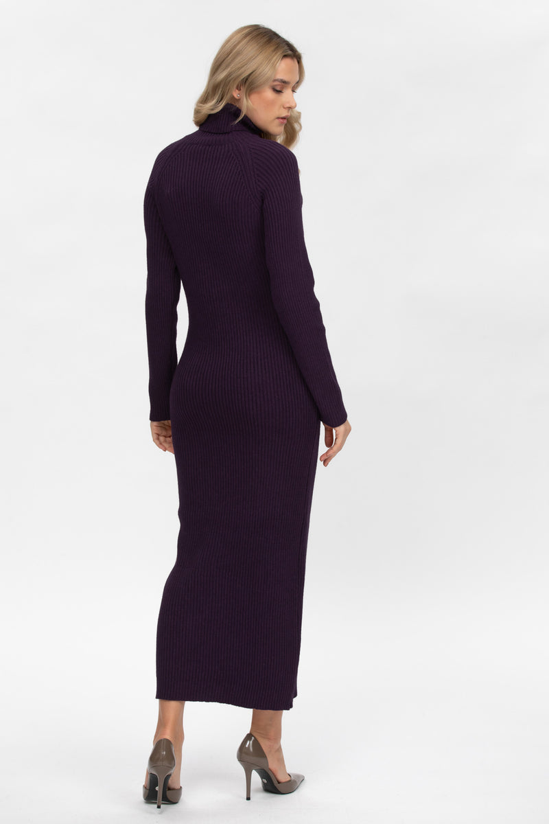 GIORGIA | Maternity Bodycon Dress in Plum