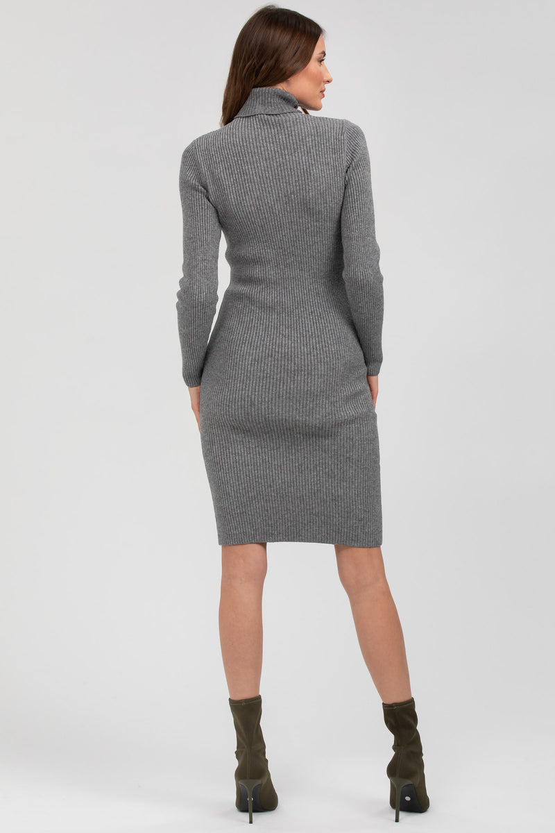 CELESTE | Grey Maternity Bodycon Dress