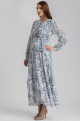 VERA | Maternity Dress in Printed Chiffon