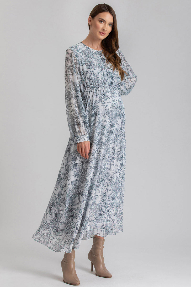 VERA | Maternity Dress in Printed Chiffon