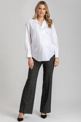 BLAKE | Flared Maternity Pants in Prince of Wales