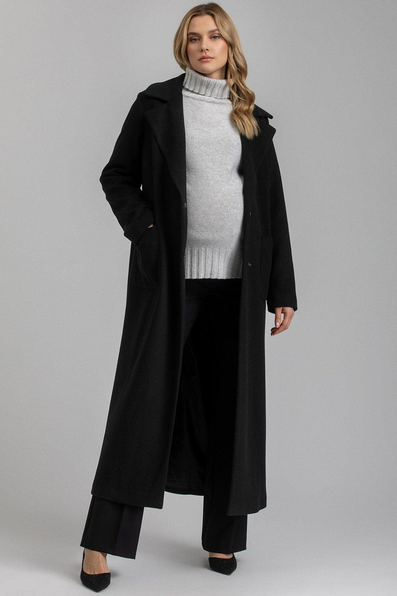 FLAMINIA | Cappotto Premaman Nero - Pietro Brunelli