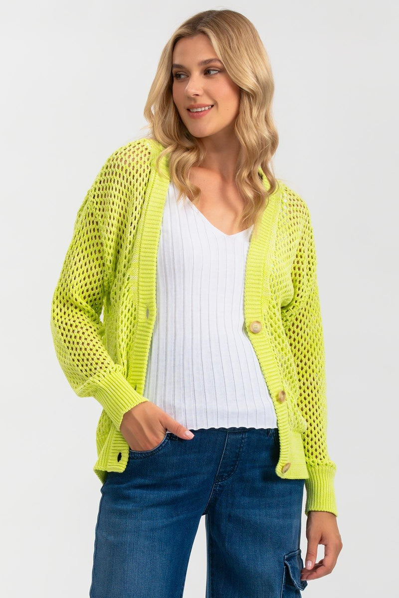 Pietro Brunelli MACY | Cardigan Premaman Verde con Bottoni