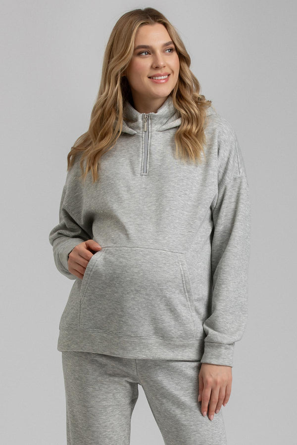 VENUS | Grey Maternity Sweatshirt