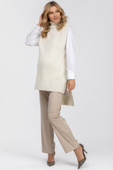 ROMEO | Pantaloni Premaman in Pelle Vegana Beige