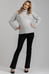 BLACK GRADUATED FLARE | Flared Maternity Jeans