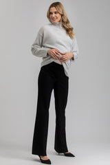 WILLIAM | Black Flared Leg Maternity Pants