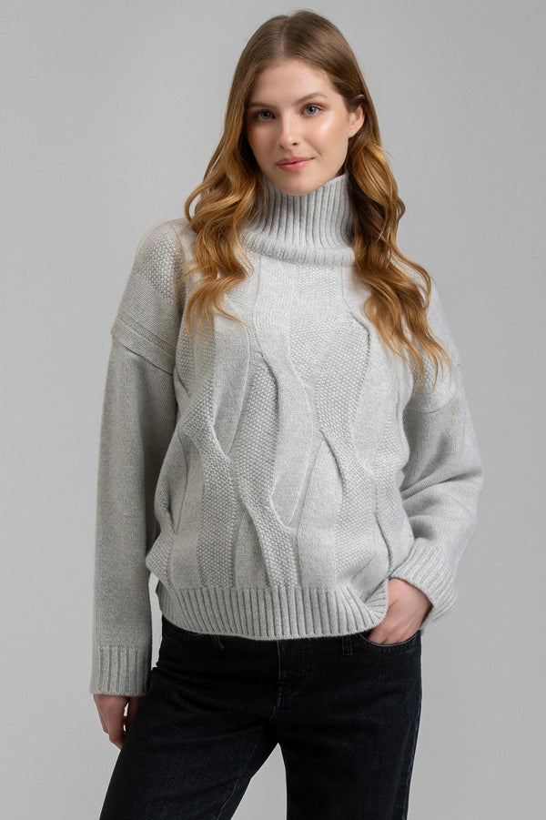 Maglione Premaman in Pura Lana Merinos e Cashmere