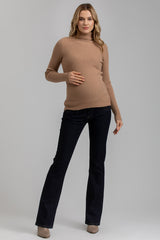 SLIM BOOTCUT WB92 | Flare Slim-fit Dark Blue Maternity Jeans