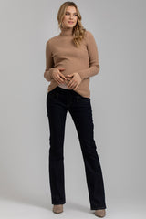 SLIM BOOTCUT WB92 | Flare Slim-fit Dark Blue Maternity Jeans