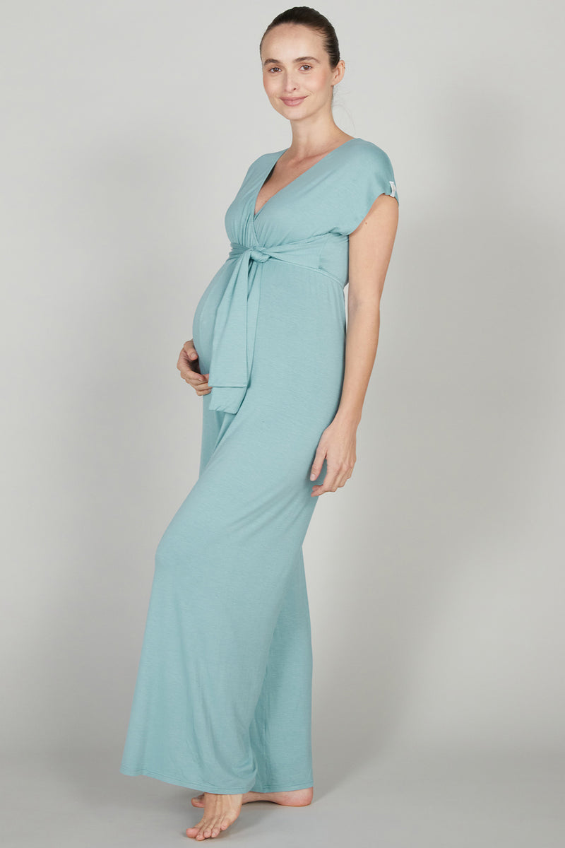 ORIGIN | Sky Blue Maternity and Nursing Jumpsuit