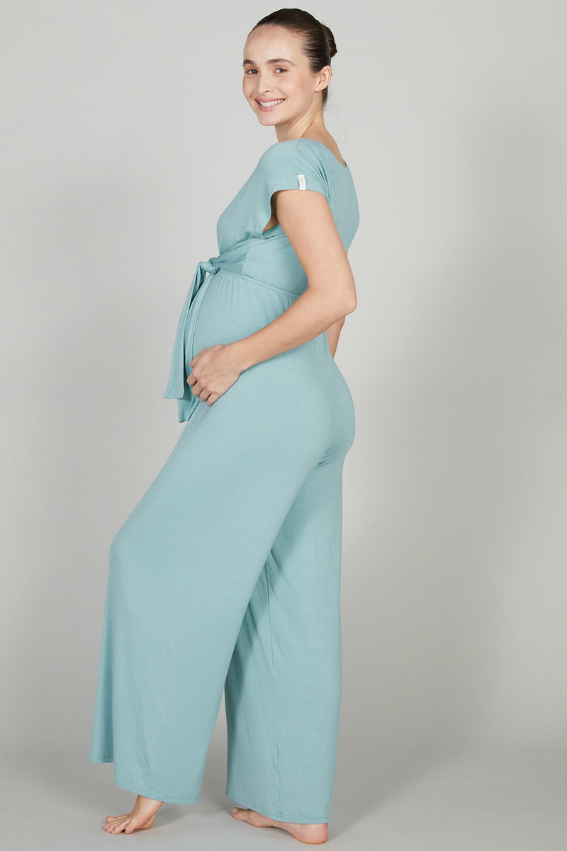 ORIGIN | Sky Blue Maternity and Nursing Jumpsuit