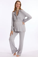 SATINE | Maternity and Nursing Pyjama Set in Soft Bamboo