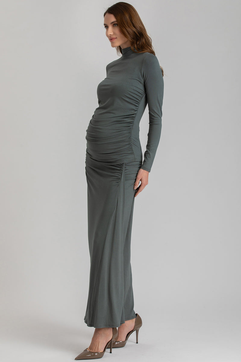 OLIMPIA | Green Maternity Top in Bamboo Jersey