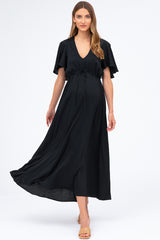 VALENTINA | Maternity Maxi Dress in Black