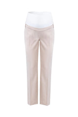 HARRY VELVET | Pantalone Premaman Beige in Velluto