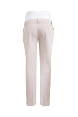 HARRY VELVET | Pantalone Premaman Beige in Velluto